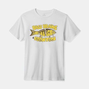 Bass Brains Bait S/S Standard T-Shirt - White
