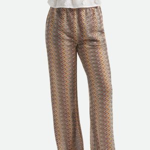 The Cabana Mesh Lounge Pant - Multi Color Zigzag
