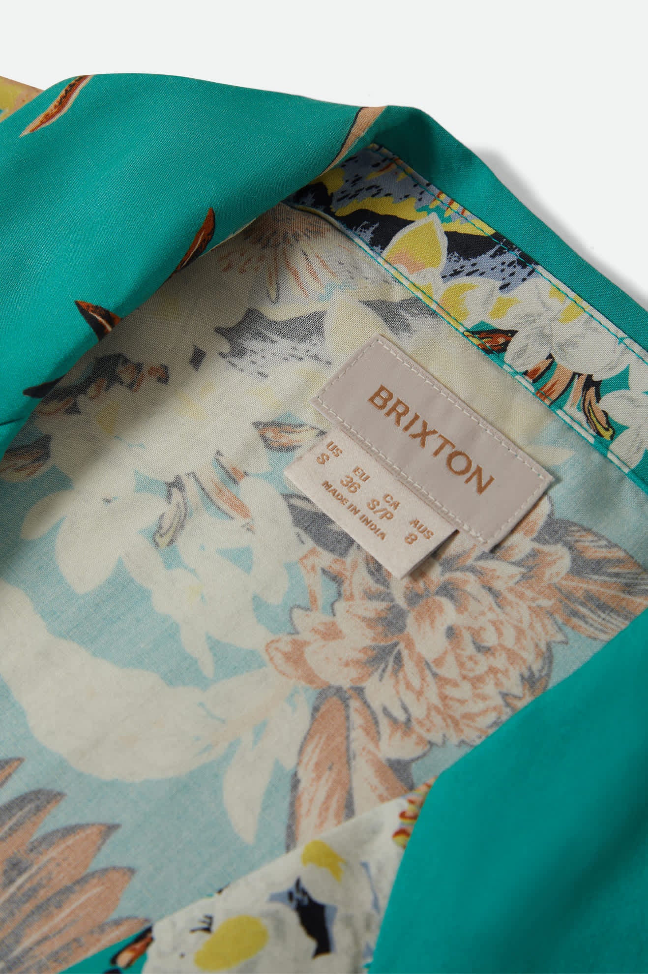 Campos Button Down Shirt - Retro Green Flor Campos - Image 7