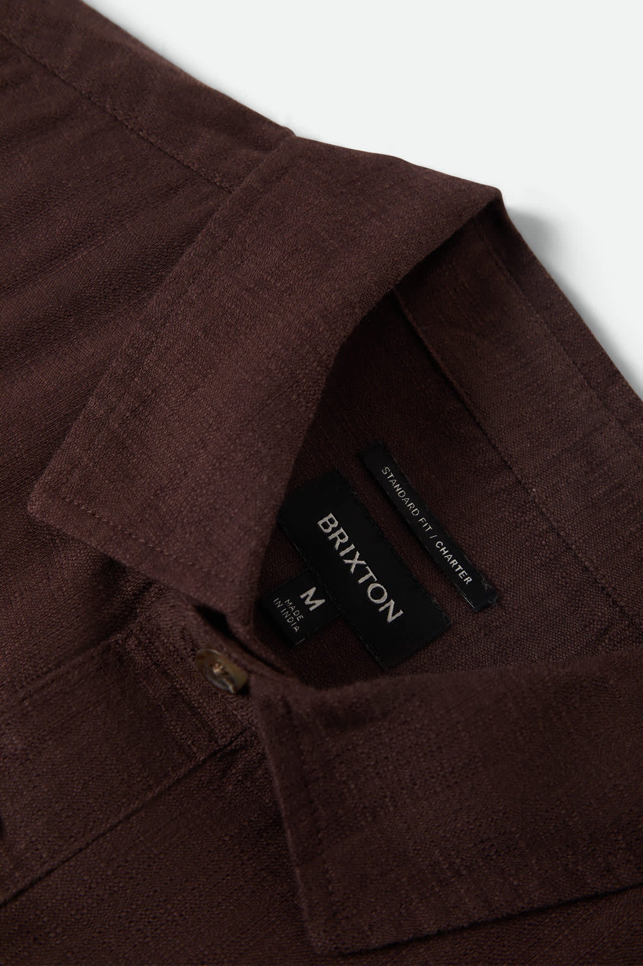 Charter Slub Short Sleeve Shirt - Chocolate - Image 8