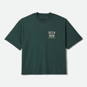 Primary Short Sleeve Cropped Shirt - Primal Green