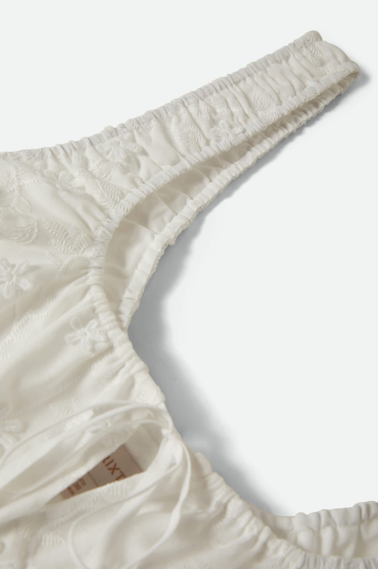 The Abigail Tie Top - Off White Floral - Image 9
