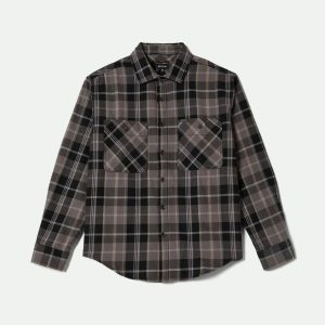 Vintage Wash Flannel - Black/Charcoal Beige/Slate