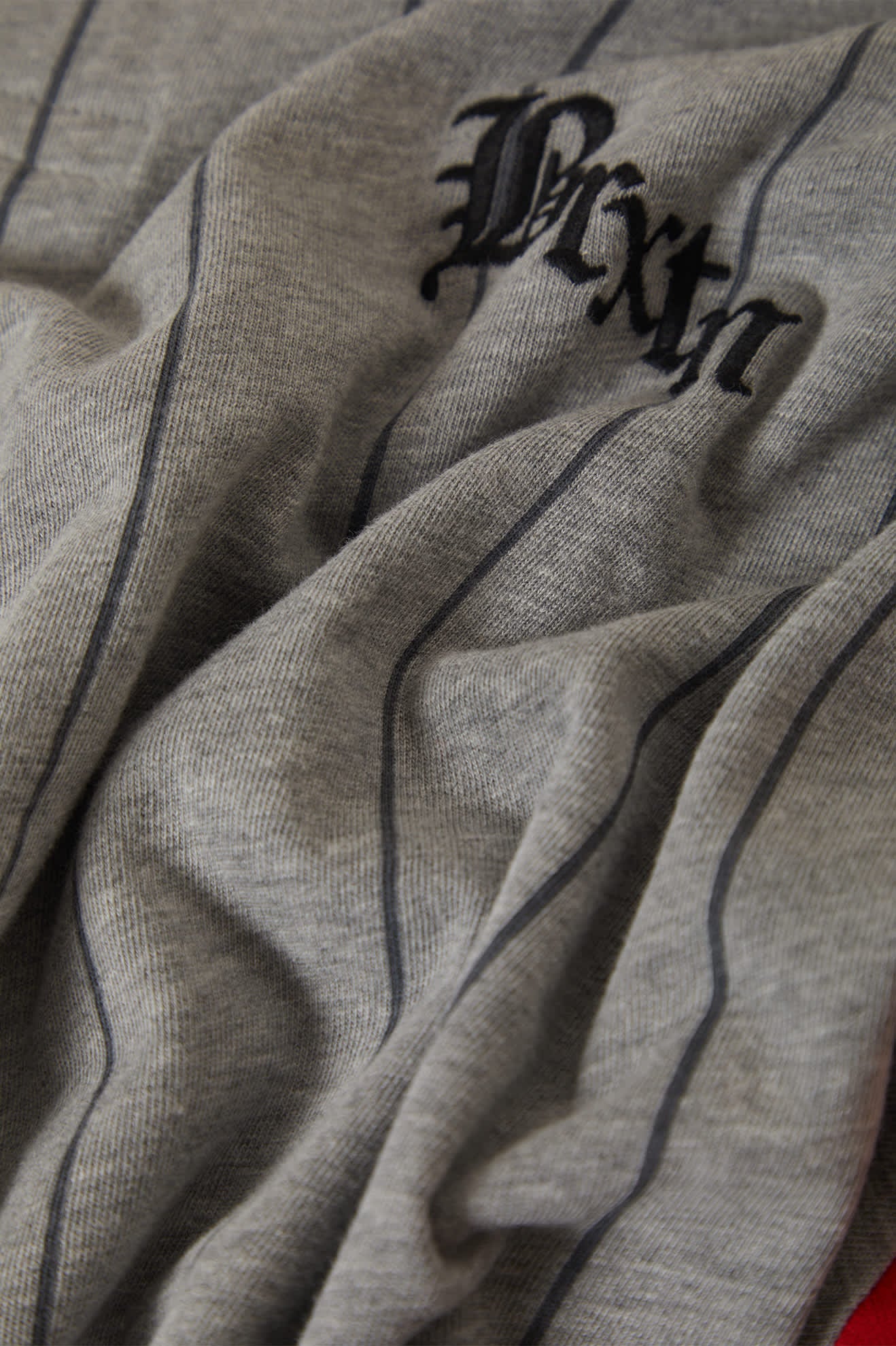 Boxy Short Sleeve Baseball T-Shirt - Heather Grey/Adrenaline Rush - Image 8