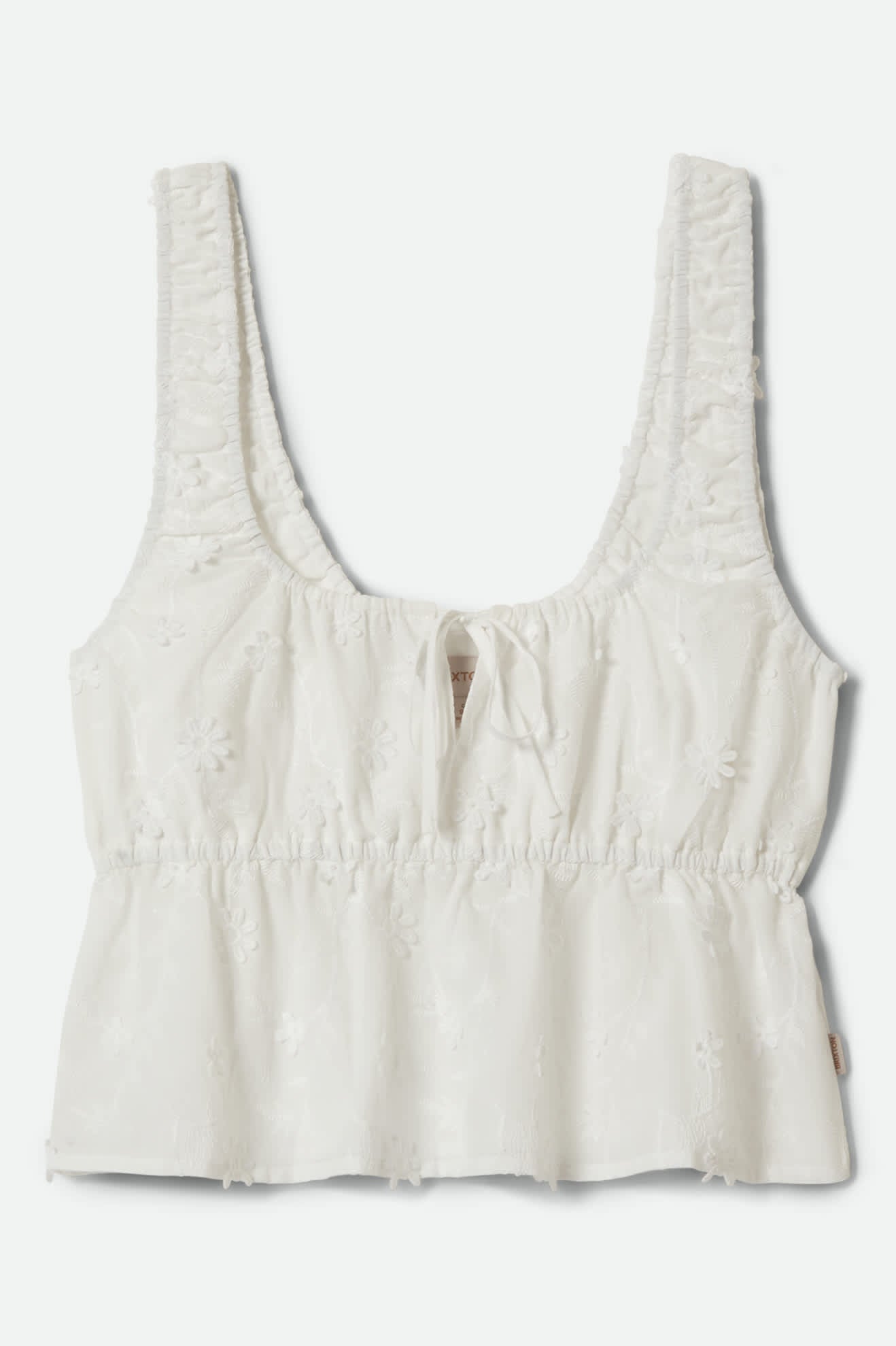 The Abigail Tie Top - Off White Floral - Image 2