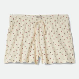 Women's Off Duty Lounge Short - Floral Pointelle