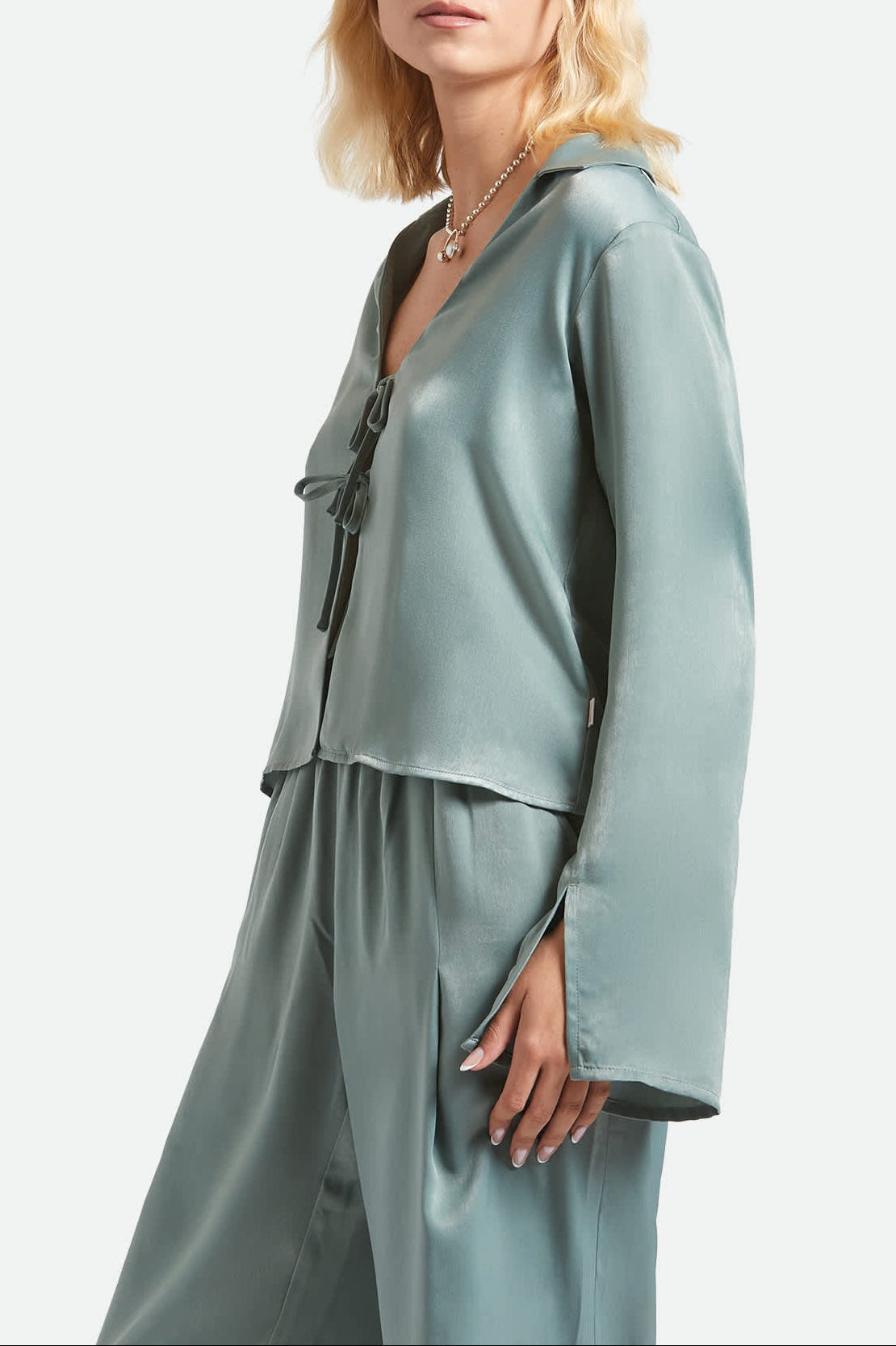 Soho Silky Top - Blue Green Shine - Image 3