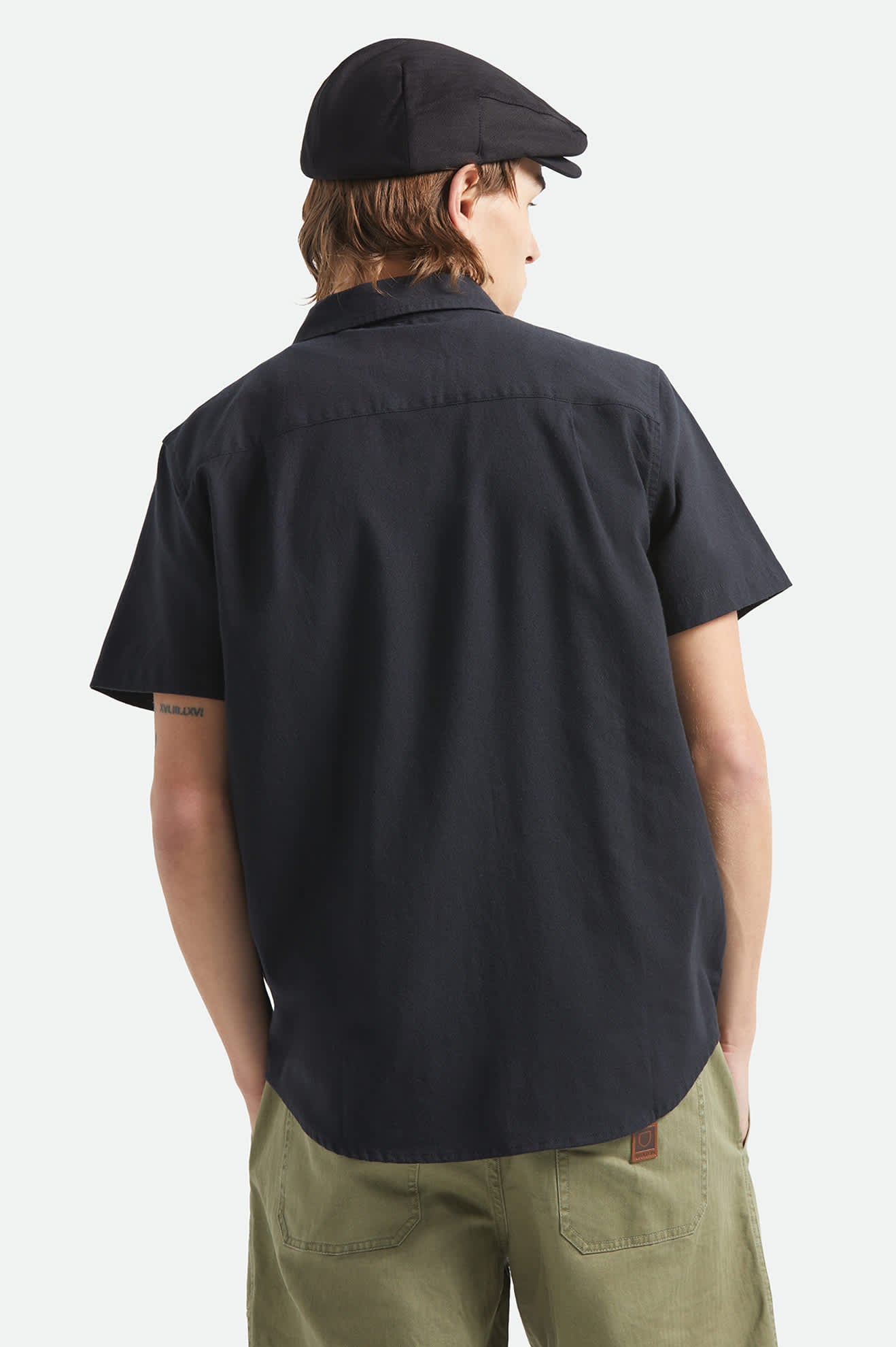 Sanford Oxford Short Sleeve Shirt - Black - Image 4