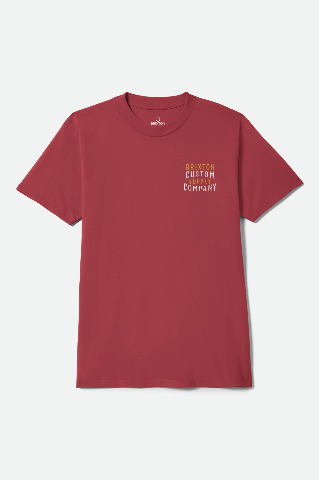 Wheaton Short Sleeve T-Shirt - Robust Red Worn Wash - Image 2