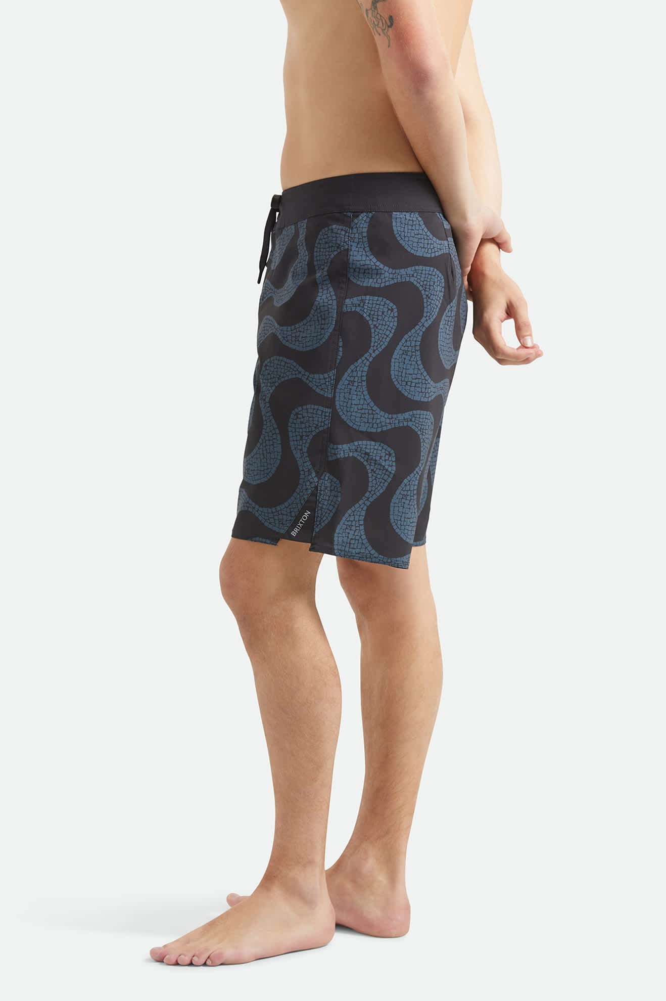 Blitz Boardshort 19 - Black/Future Grey Warped Tile - Image 3