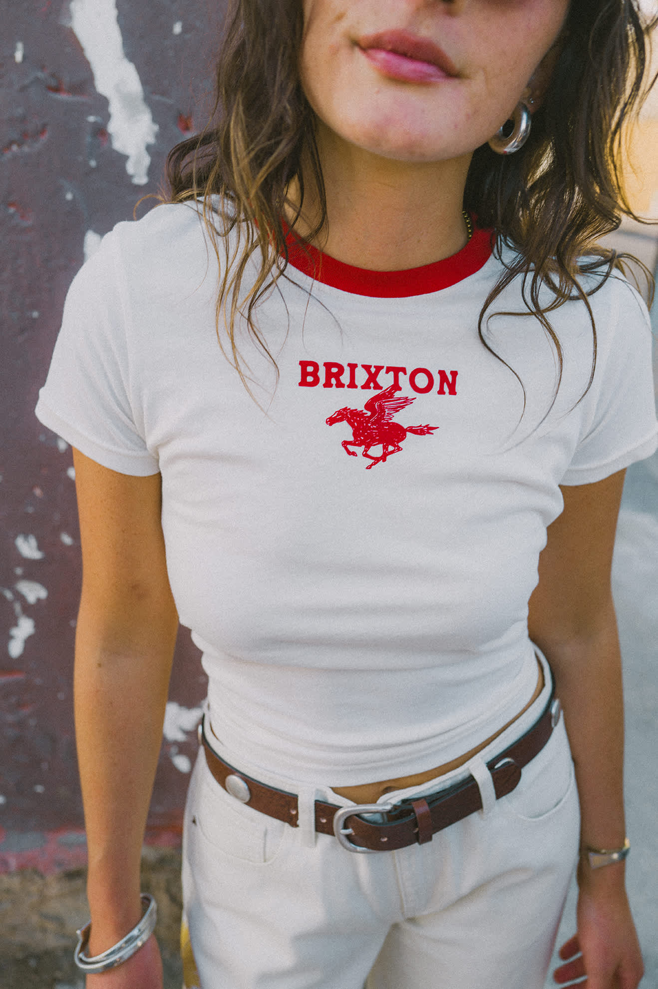 Pegasus Slim Crew T-Shirt - Vintage White - Image 8