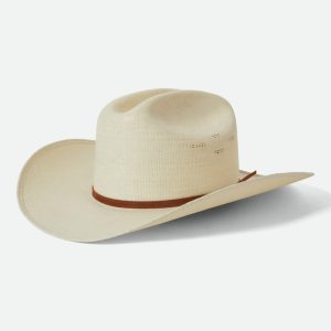 Laredo Straw Cowboy Hat - Bone