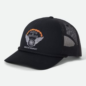 Leeway Trucker Hat - Black/Black