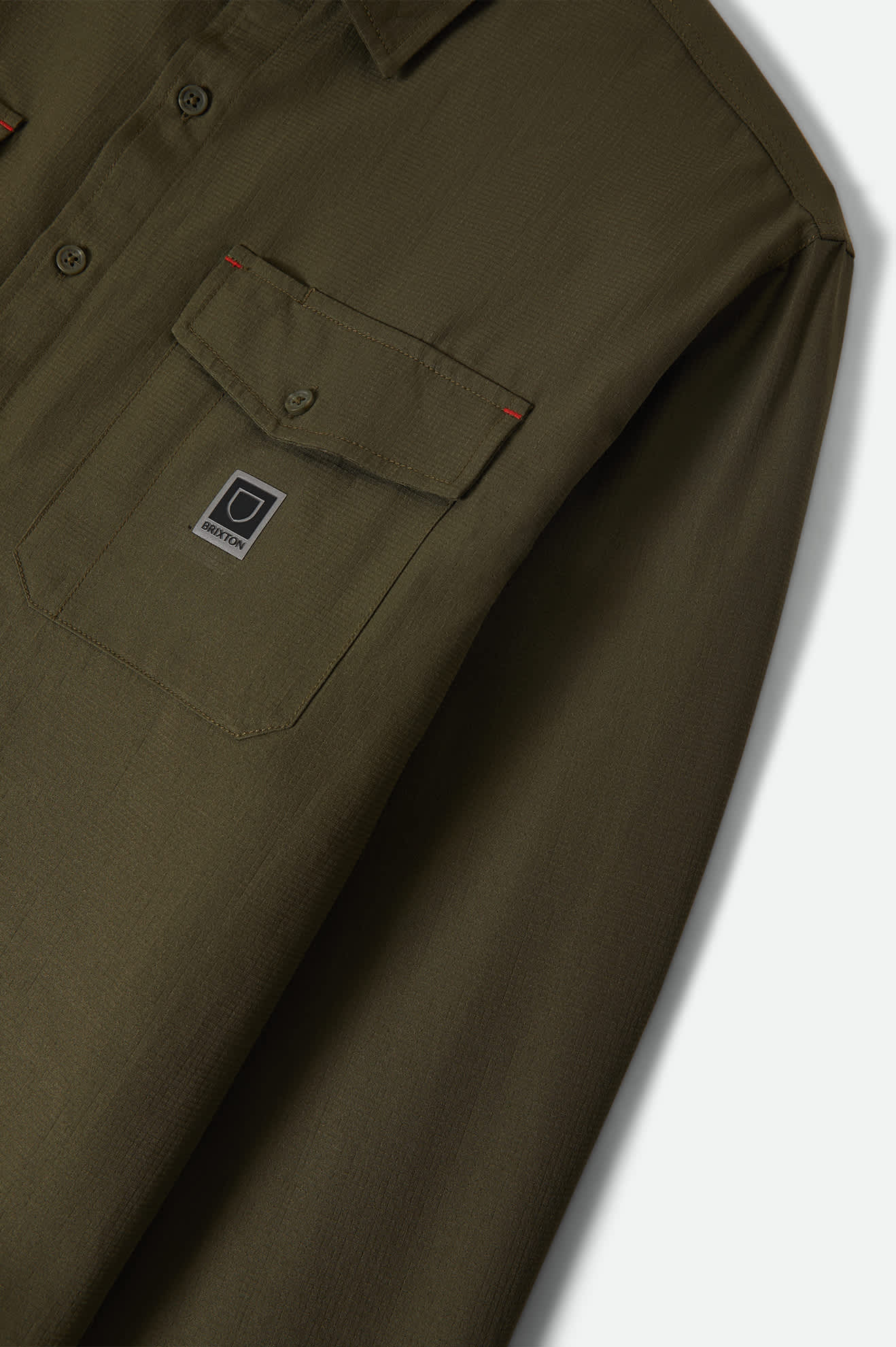 Journey Lightweight Long Sleeve Shirt - Dark Olive - Image 9