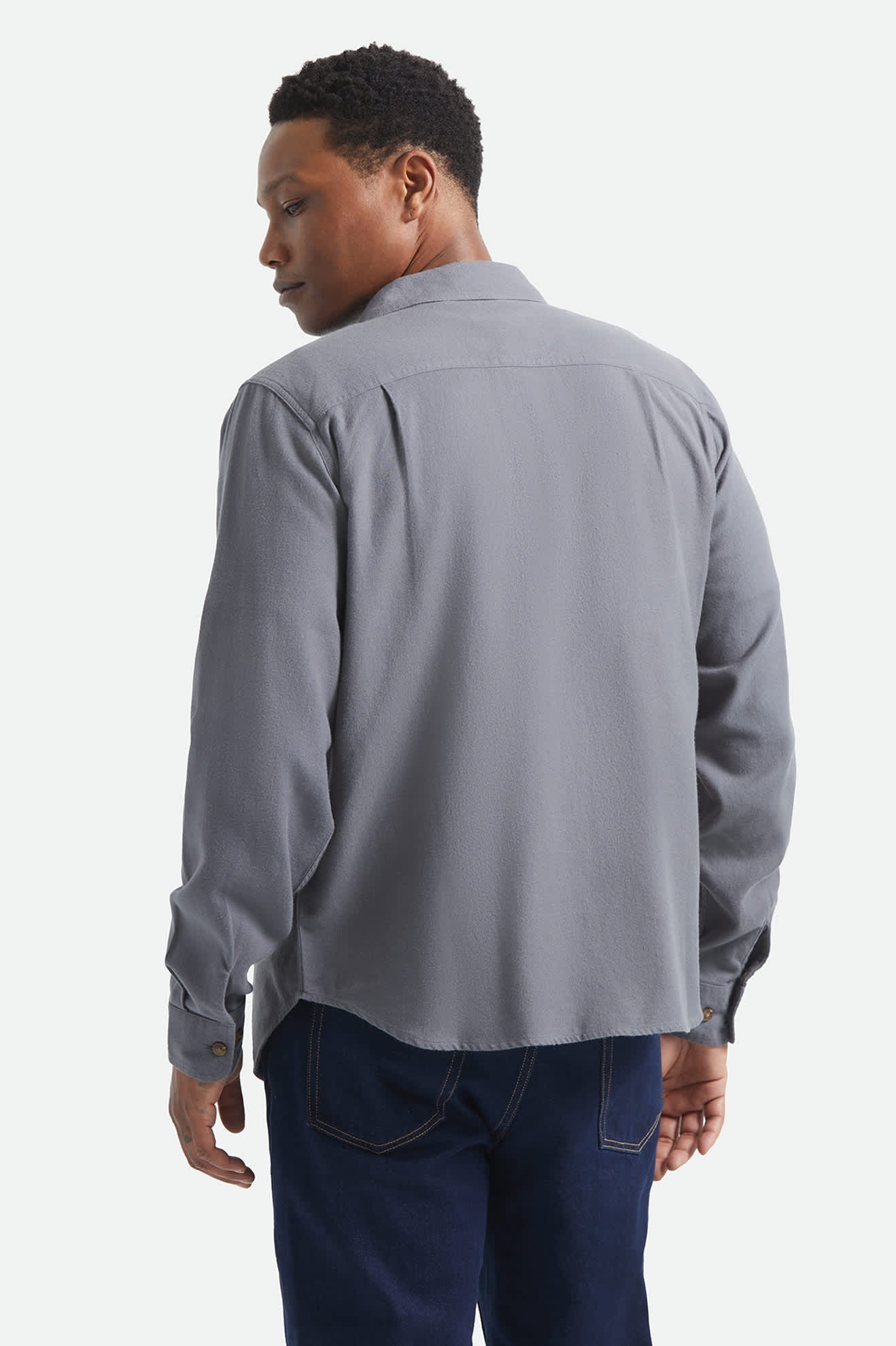 Bowery Lightweight Ultra Soft Flannel - Future Grey - Image 4
