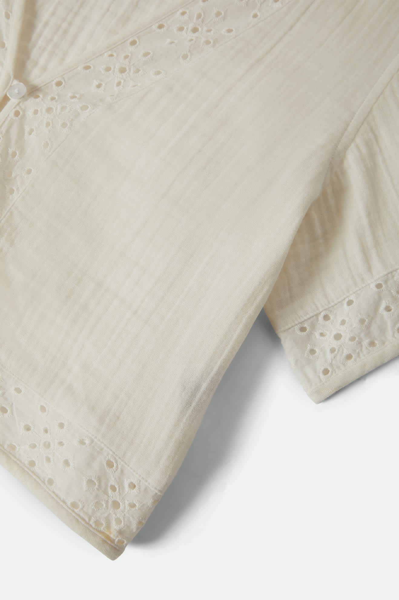 Seaside Eyelet Top - Off White Eyelet - Image 11
