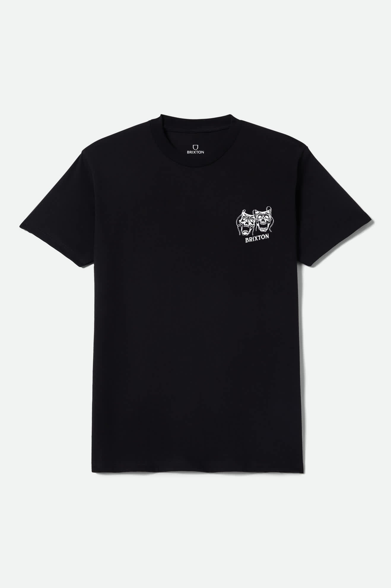 Smile Always Short Sleeve T-Shirt - Black Worn Wash - Image 2