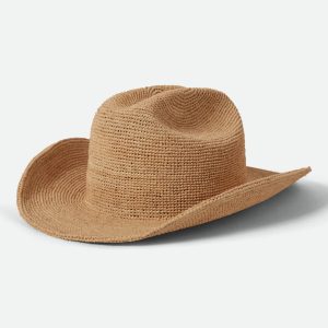 Odessa Straw Packable Cowboy Hat - Tan