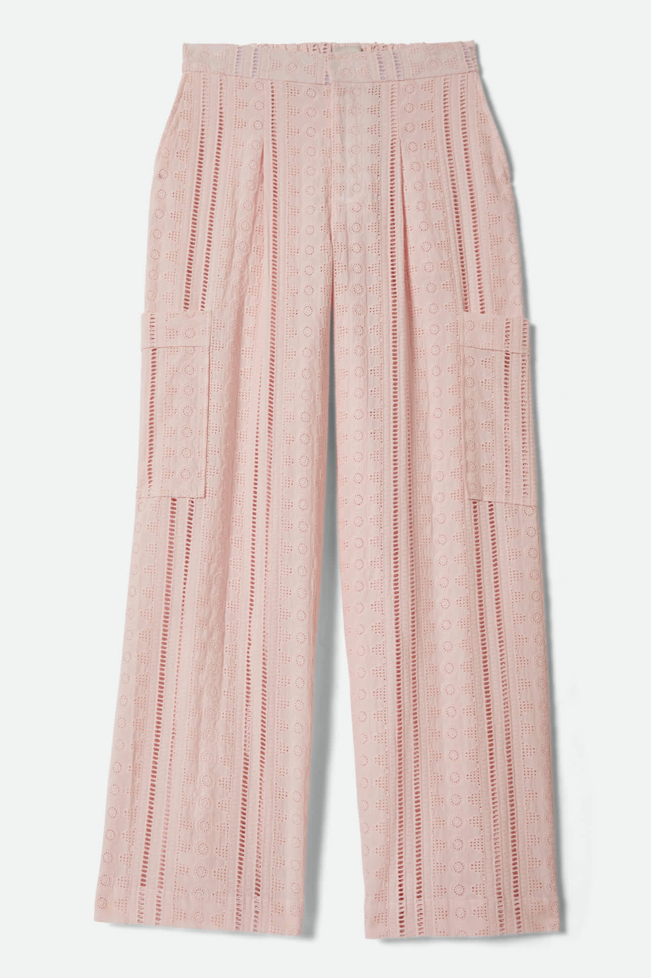 The Mercer Wide Leg Trouser Pant - Chalk Pink - Image 2