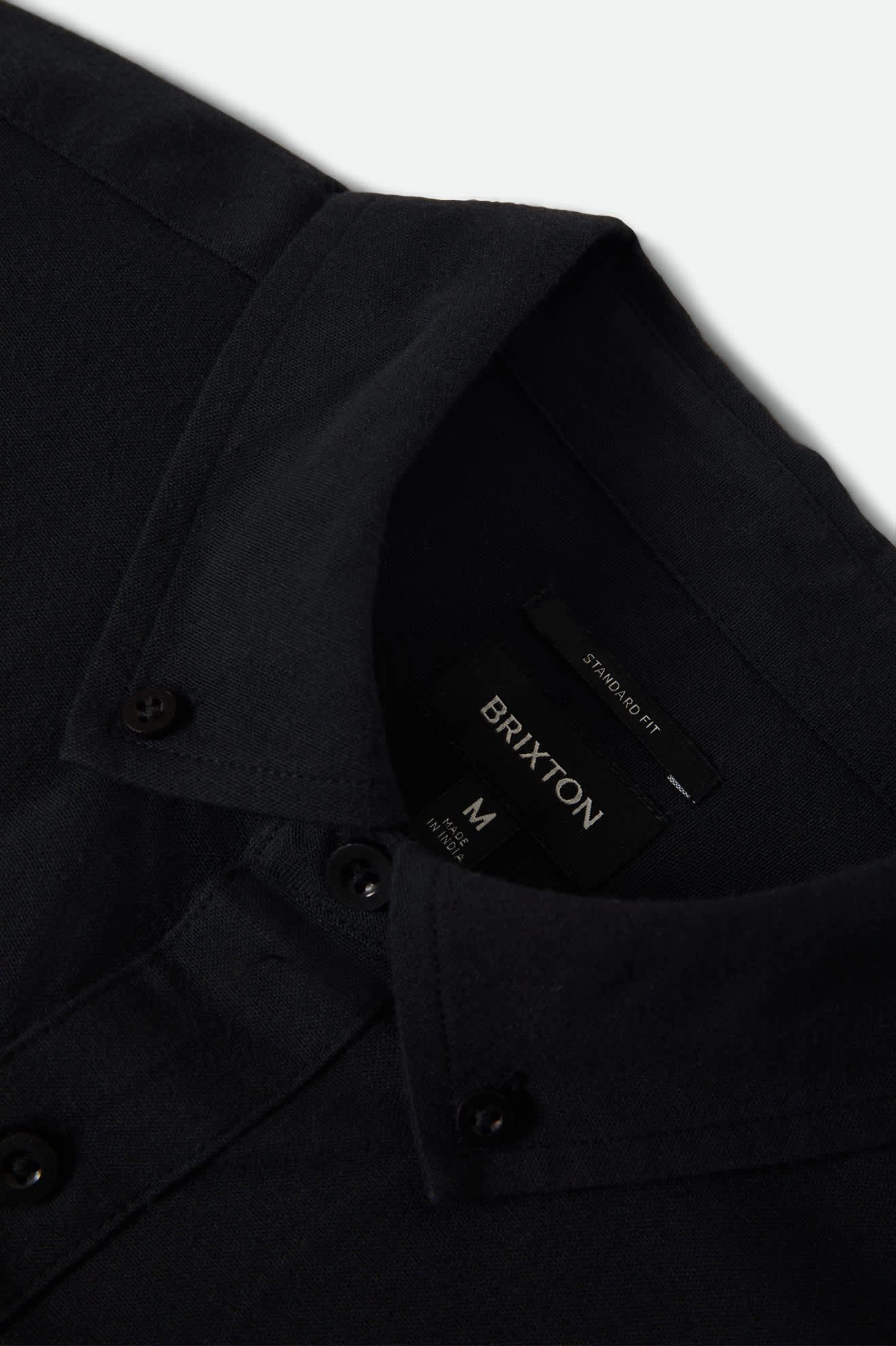 Sanford Oxford Short Sleeve Shirt - Black - Image 8