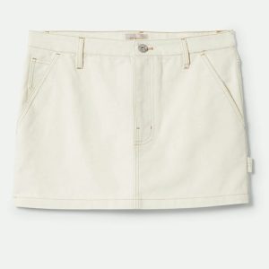 Essex Painter Mini Skirt - Egret White