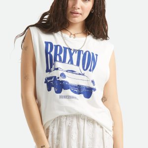 Sunday Cruising Club Muscle Tank - Vintage White