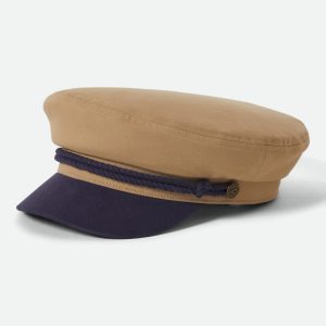 Fiddler Fisherman Cap - Sand/Washed Navy