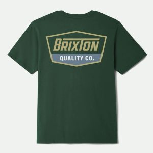 Regal S/S Standard T-Shirt - Forest Green/Curry/Grey Blue