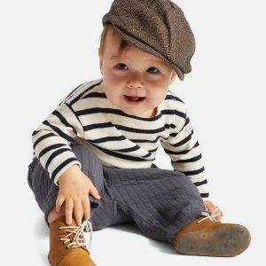 Baby Brood Snap Cap - Brown/Khaki
