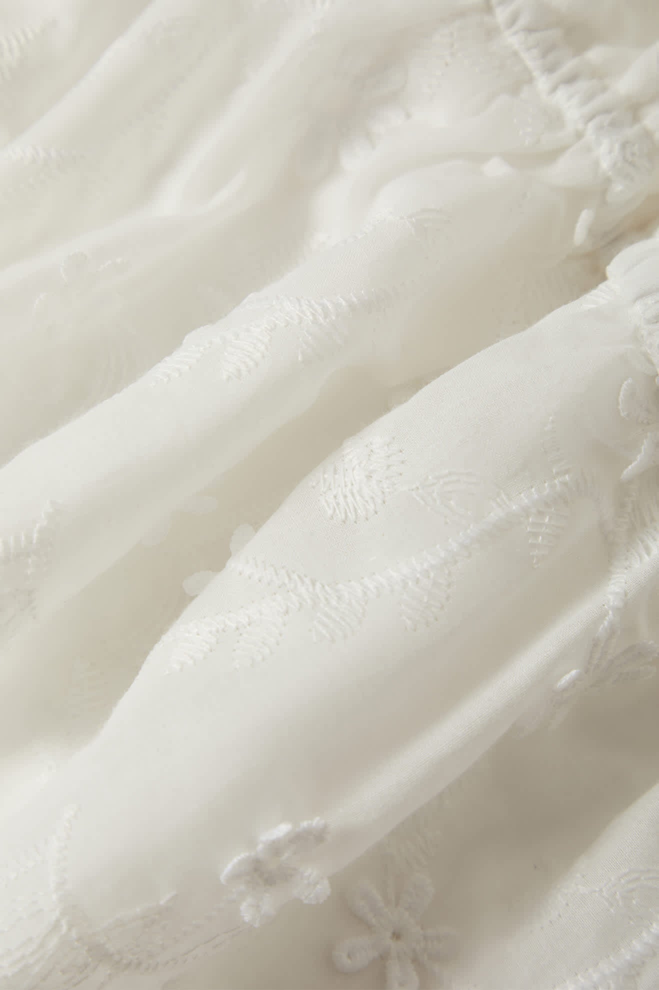 The Abigail Tie Top - Off White Floral - Image 7